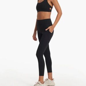 Vuori Jet Black Performance Leggings